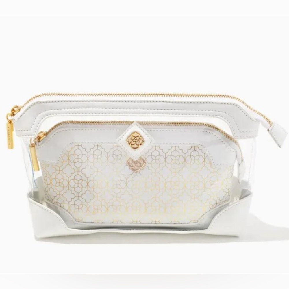 Kendra Scott White and Gold Women's Bag Set